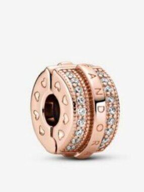 NEW Pandora Logo Clip Bracelet Charm